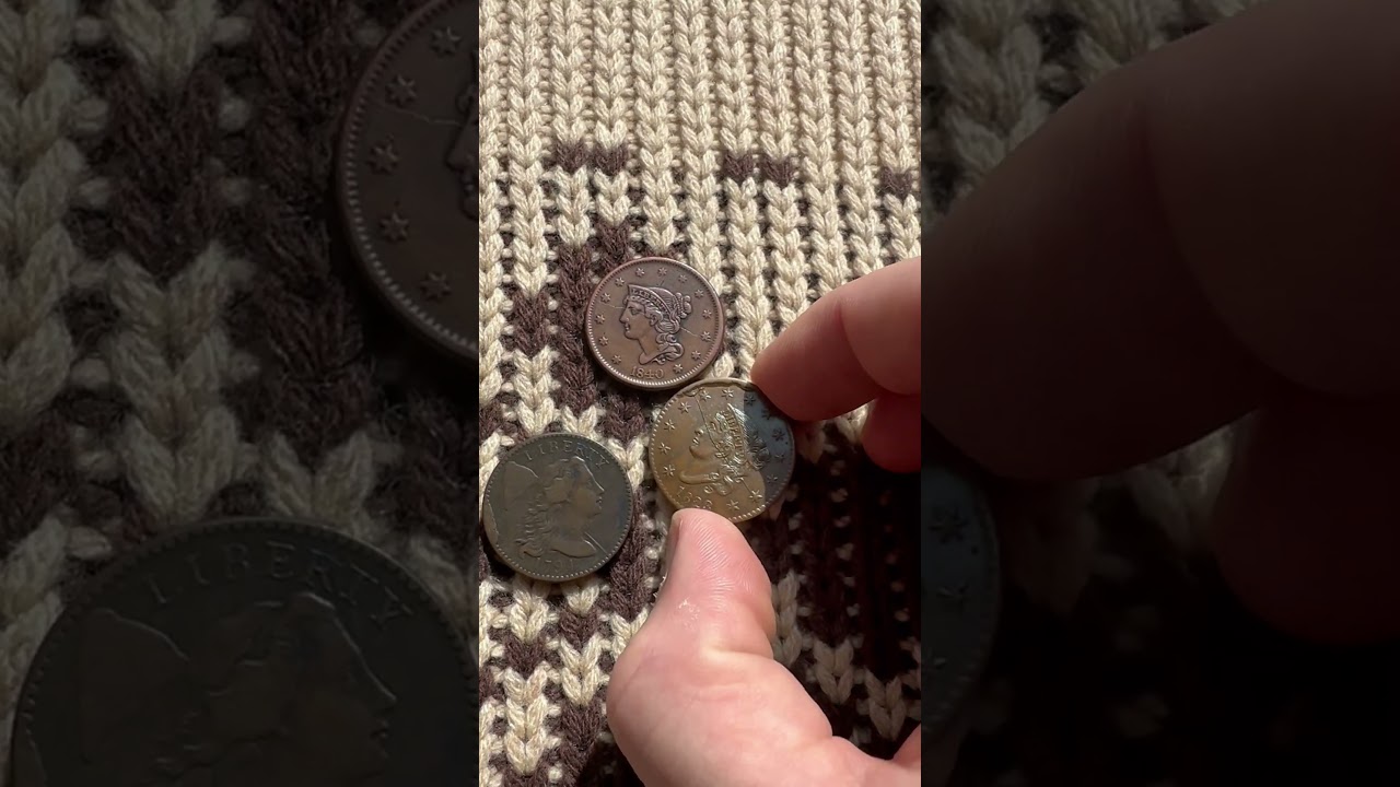 Error Coins in Early American Copper Large Cents, Die Breaks & Cuds