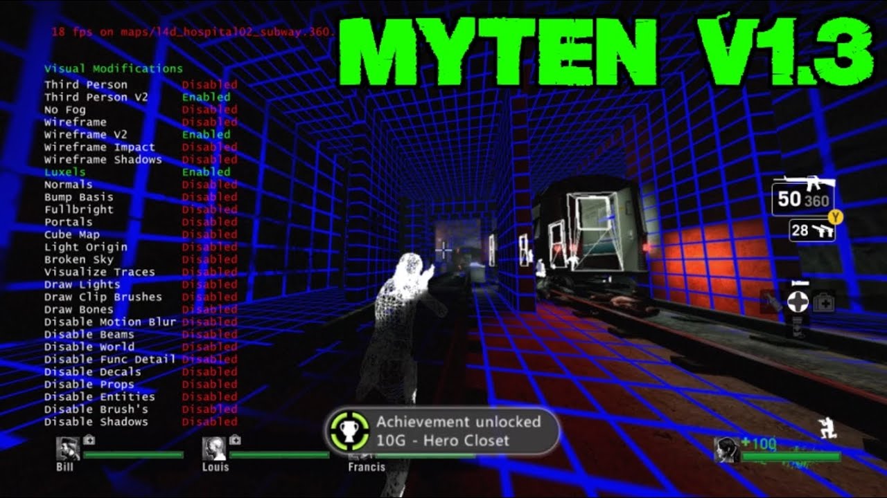 Left 4 Dead Off Host Mod Menu (Myten V1.3) New Update Showcase!