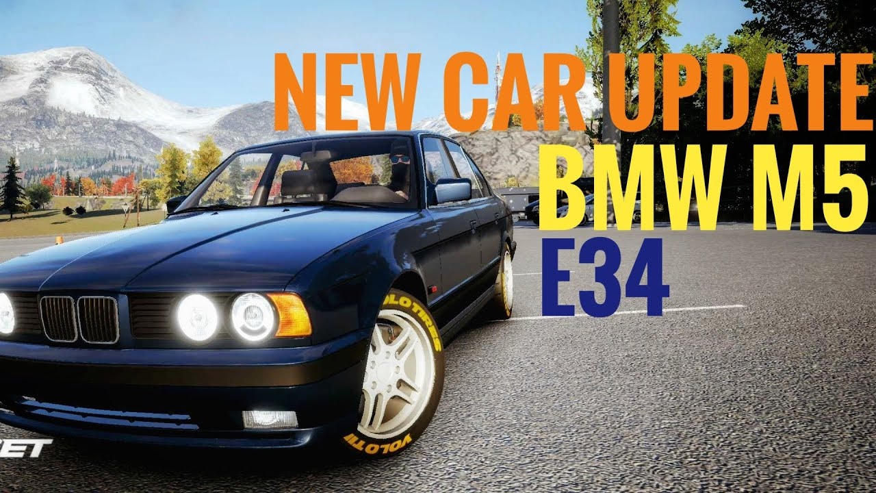 BMW M5 E34 New car update CarX Street Cinematic gameplay with stock car top speed test.