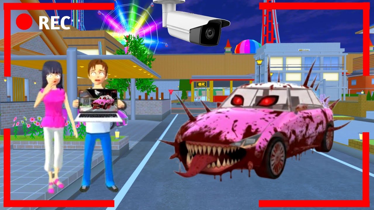 Yuta Mio Panik!!! CCTV Merekam ANOMALI MOBIL YUTA Menyerang Kota 😱 | Sakura School Simulator 