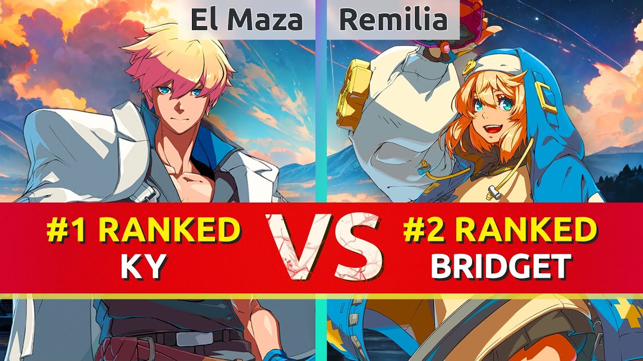 GGST ▰ El Maza | Dany (#1 Ranked Ky) vs Remilia (#2 Ranked Bridget). High Level Gameplay