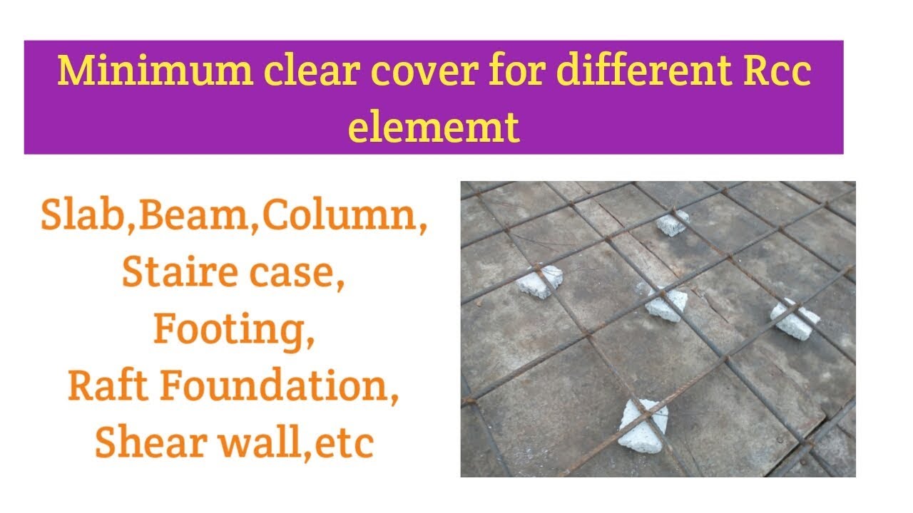 What is clear cover & clear cover purpose& minimum clear cover of RCC memer