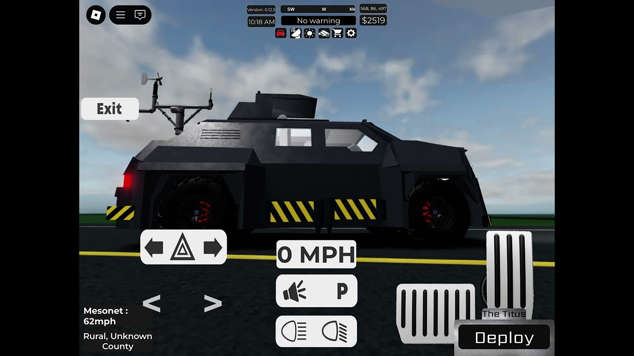 I was using tornado wrangler than I forgot I was gonna intercept a ef5 tornado|twisterX |roblox|