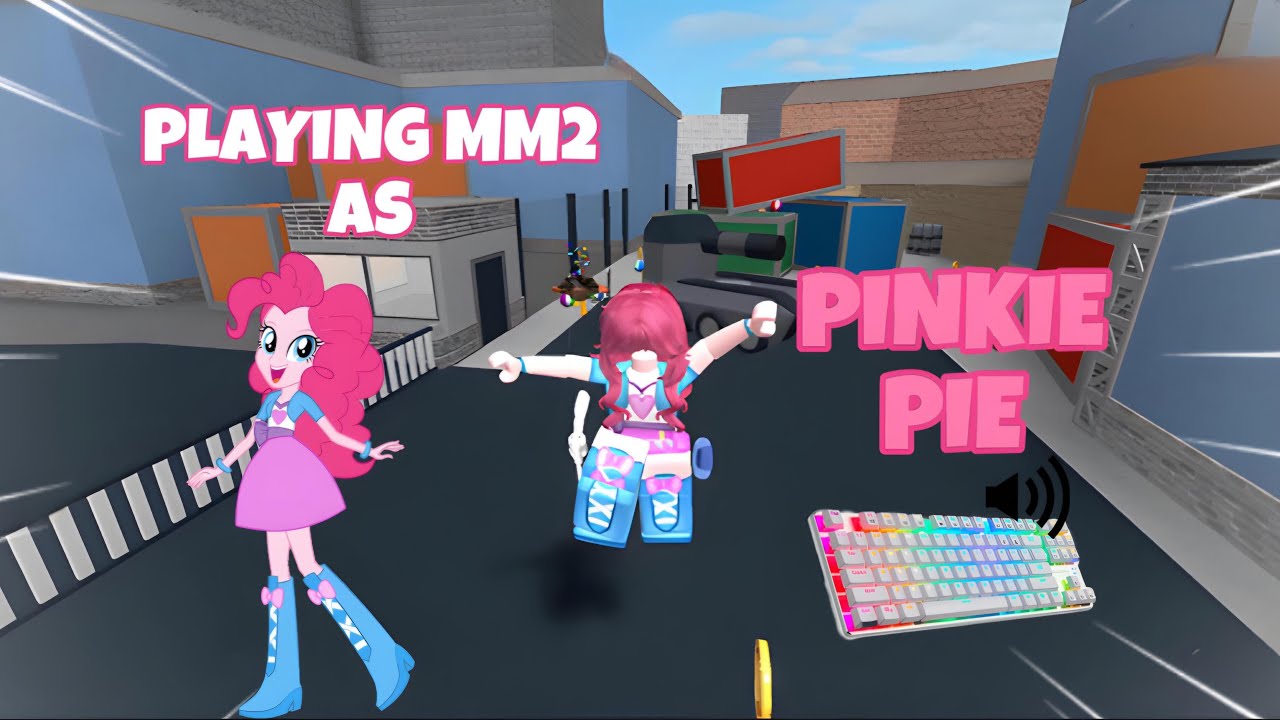 PINKIE PIE DESTROYS TEAMERS IN MM2 + GAMEPLAY (KEYBOARD ASMR)