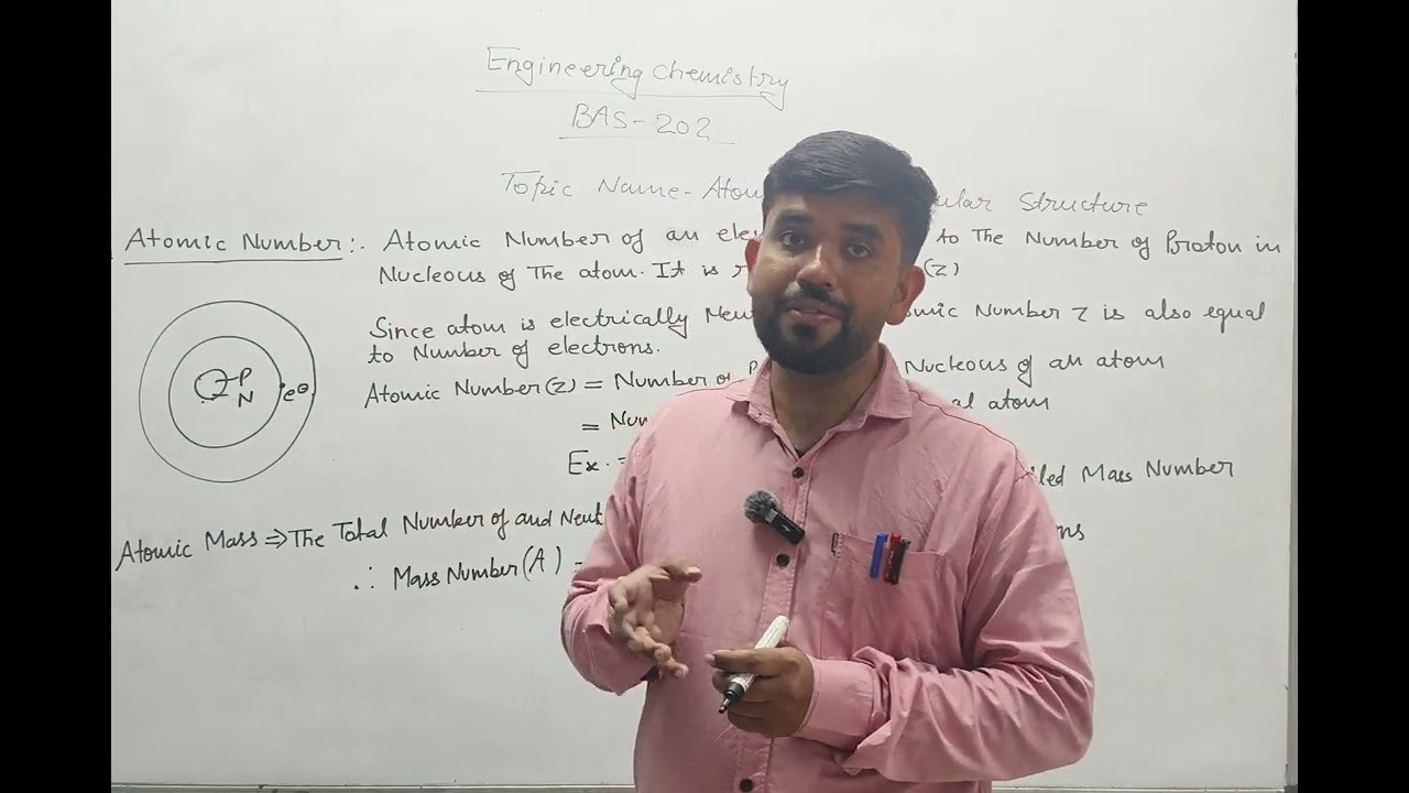 Atomic structure engineering chemistry Unit 1 Basic