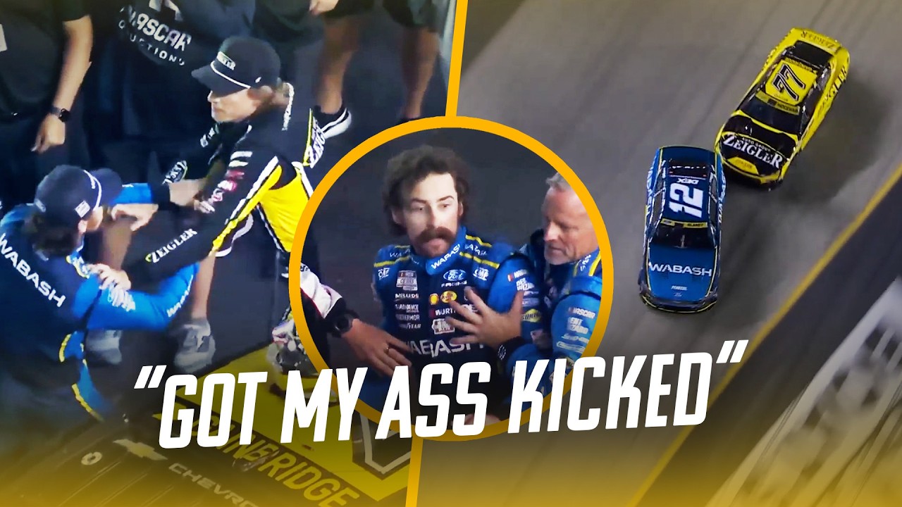 Реакция Блейни на драку | NASCAR: БЕЗ ШТРАФОВ для Хосевара и Блейни