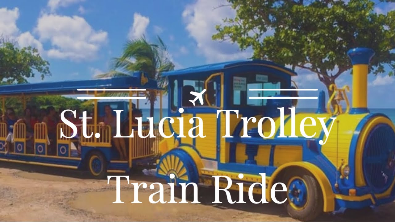 NCL Cruise | Downtown Castries St  Lucia Trolley Train Ride 