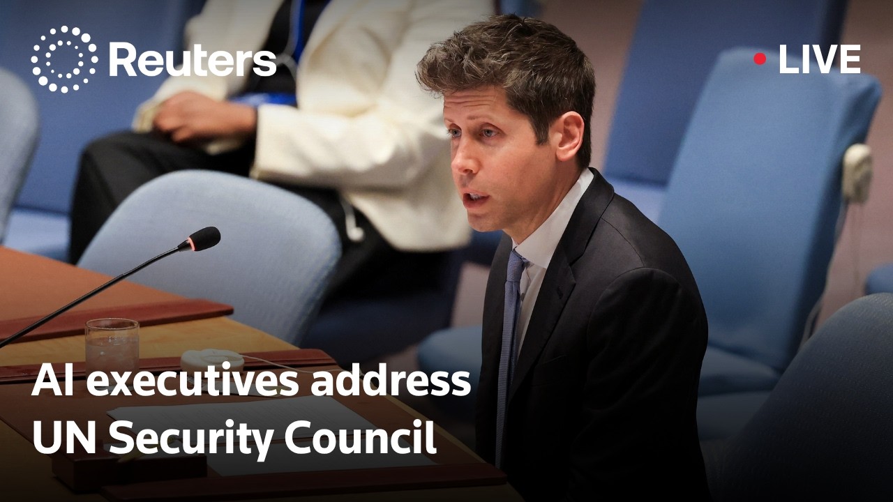 LIVE: UN Security Council, executives discuss AI