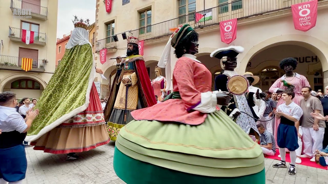 TOMB 300 ANYS: Ballades de lluïment, Gegant Negritos Targ, Indis Reus, Vilafranca, Montblanc, Valls
