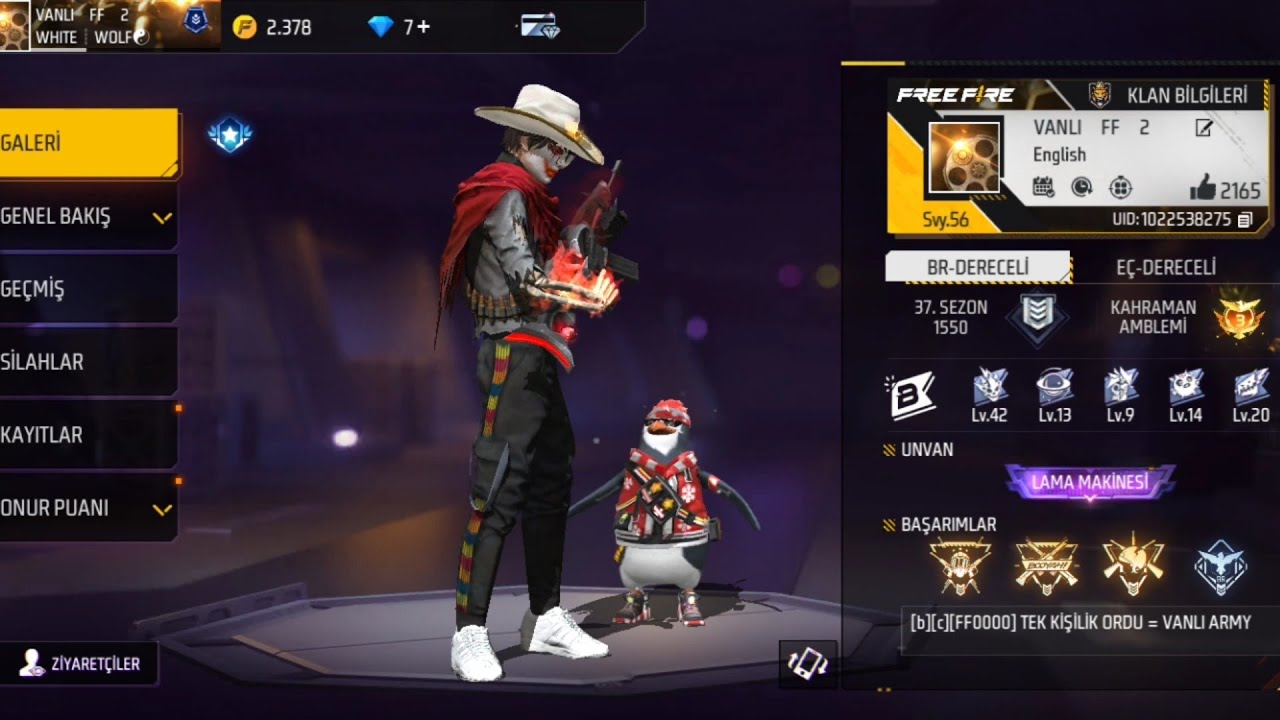 TİKTOKER DOSTUMUN YENİ ALDIĞI İKİNCİ HESABINI FUL İNCELEDİM ! @ffvanli.444 FREE FIRE