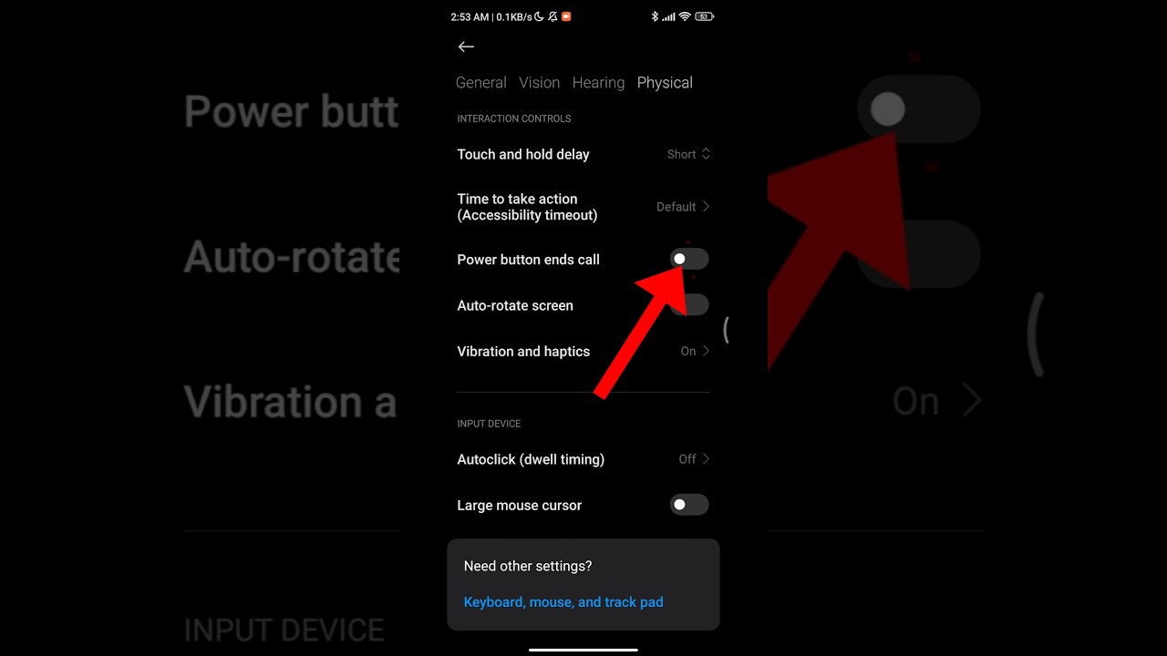 how to power button end call in Redmi phone #shortvideo #shorts #redmi