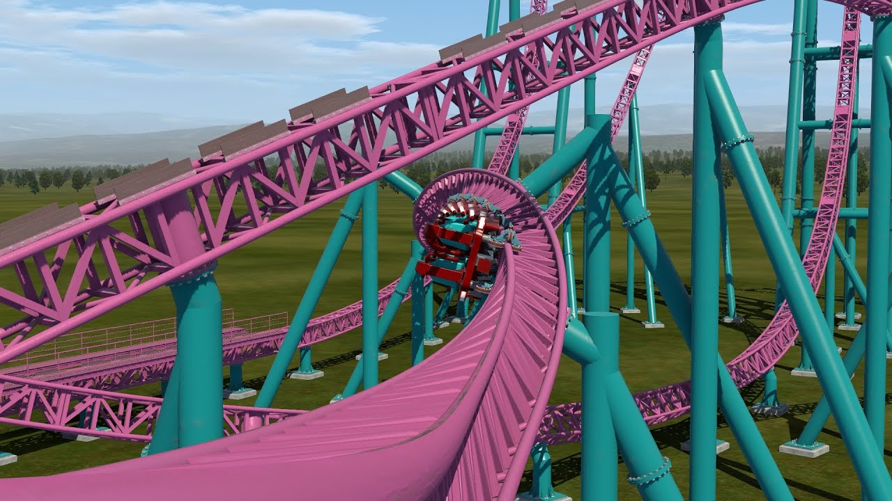 Xcelerator (Improved Version) | NoLimits 2 | Intamin Accelerator Coaster | 360° Backrow POV