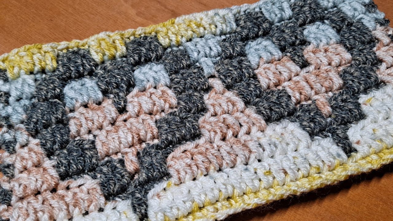 Mosaic Hearts - Mosaic Crochet Tutorial- Work FLAT or IN THE ROUND - Multiple of 16+4