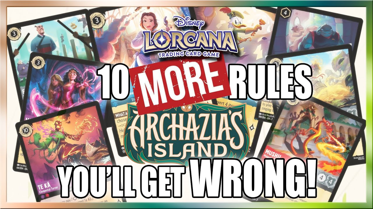✨ DON'T GET CAUGHT NOT Knowing ✨ MORE Weird Rules From Archazia's Island in Lorcana PART 2!
