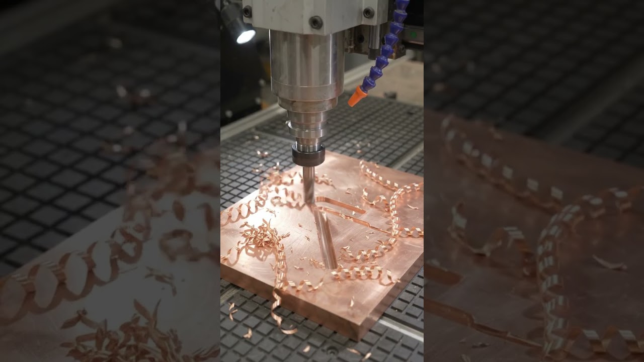 CNC Milling Copper Channels 🧡
