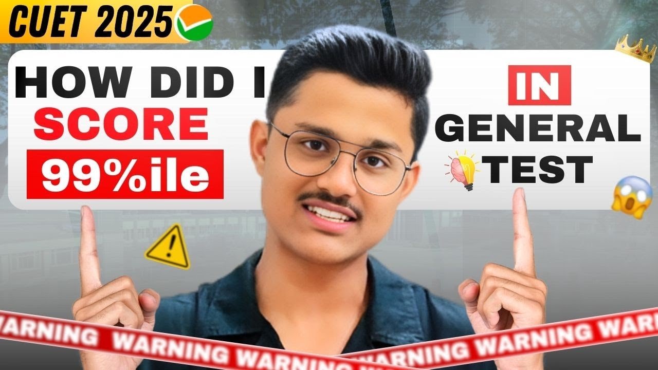 How Did I Score 99%ile In General Aptitude Test | How To Score Good Marks In GAT Cuet 2025