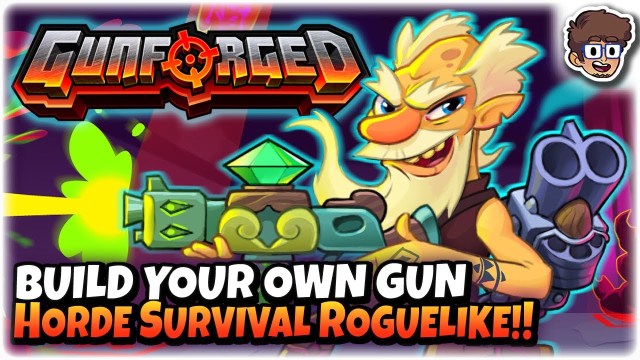 BUILD YOUR OWN GUN Horde Survival Roguelike!! | Let's Try Gunforged