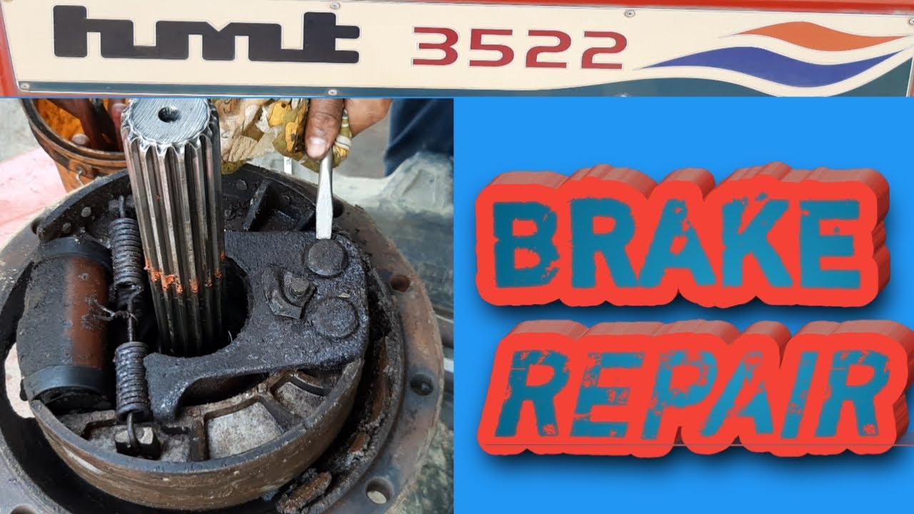hmt 3522 brake repair hindi