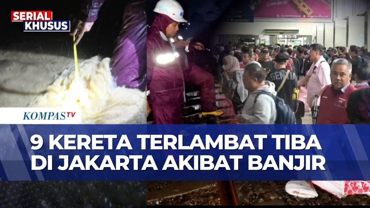 Banjir Rendam Rel Pantura Jateng, Perjalanan Kereta Tujuan Jakarta Terganggu | KOMPAS PETANG