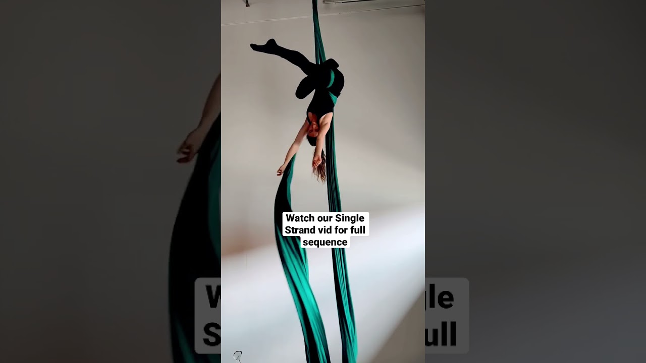 Cash Climb Entry into Single Strand Sequence on Aerial Silks #shorts #aerialsilks