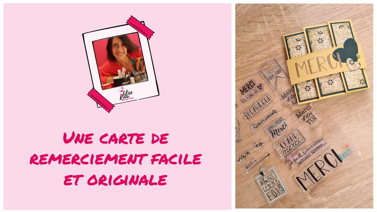 Carte de remerciement