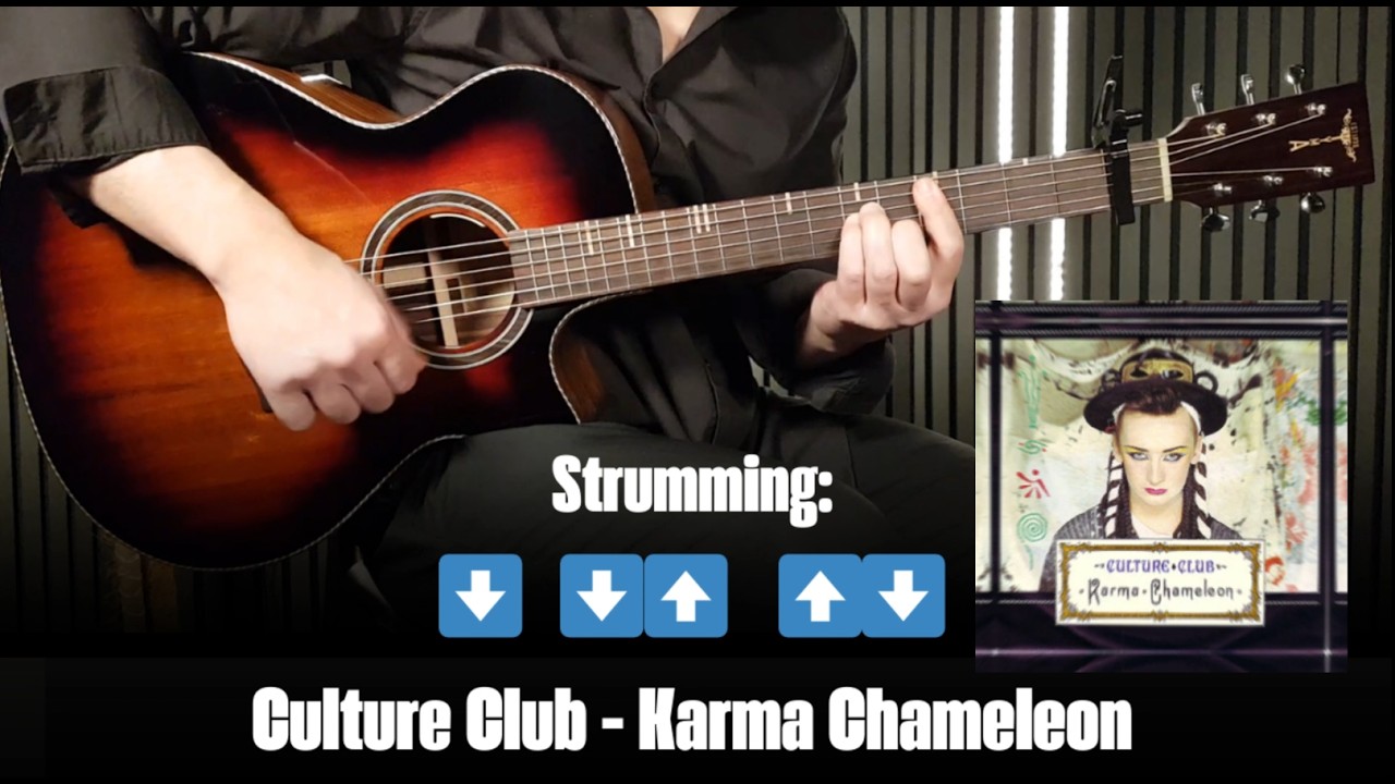 Culture Club – Karma Chameleon (1983) | Guitar Playthrough with Chords