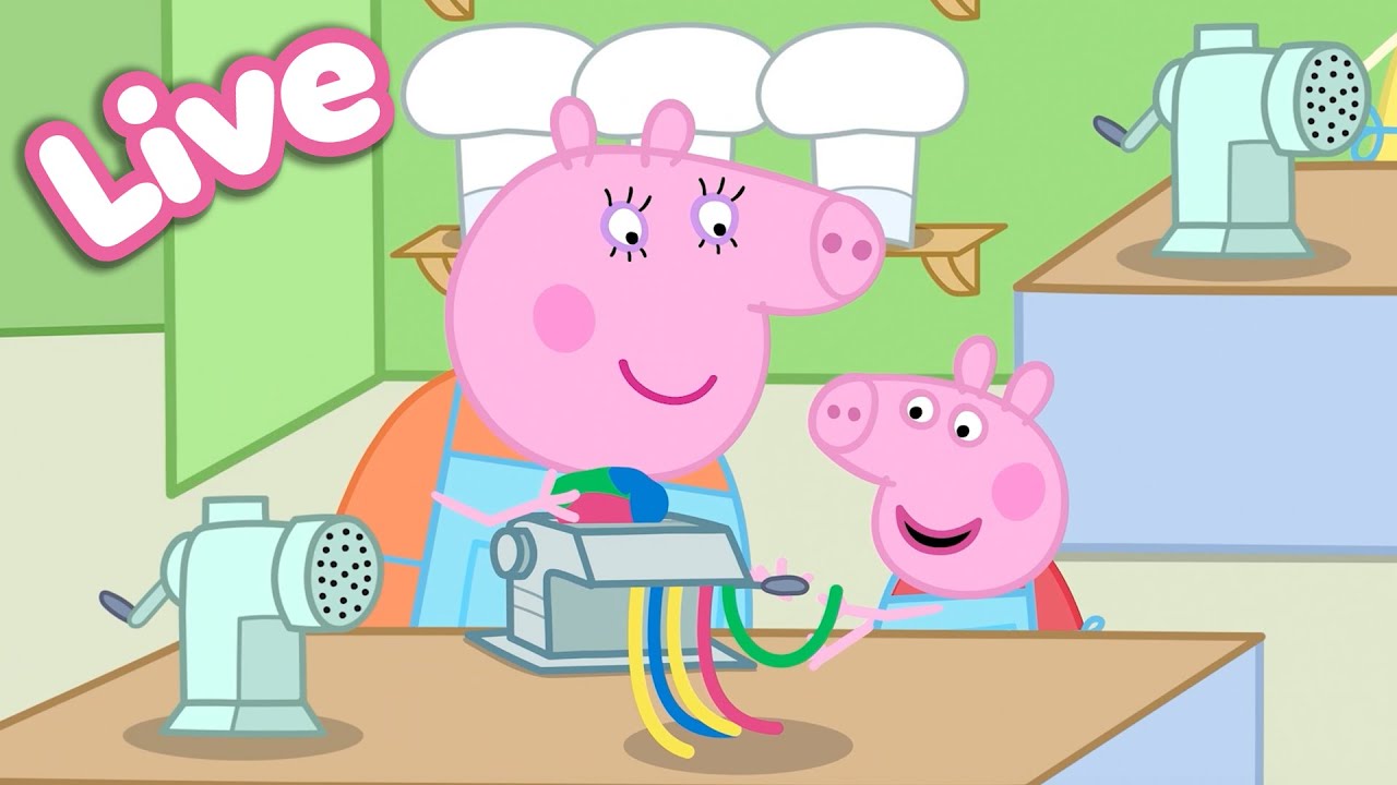 🍎 Peppa Pig Best Bites LIVE! 🐷 Peppa’s Food & Cooking Moments |  Tales Full Episodes 24/7