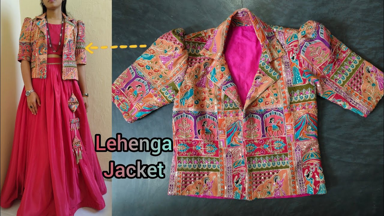 Coat Cutting And Stitching for Lehenga// Lehenga Jacket//Lehenga Shurg Design //Lehenga Coat