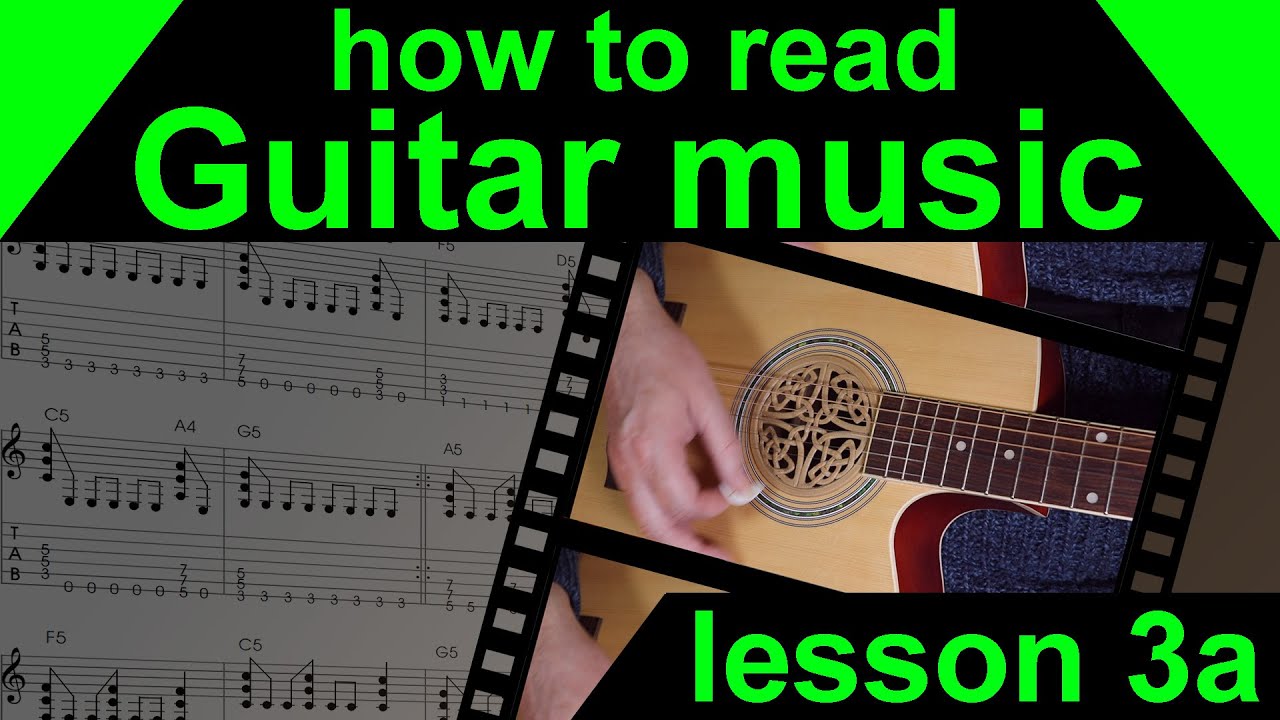 lesson 3a. How to read guitar music (ties and slurs)