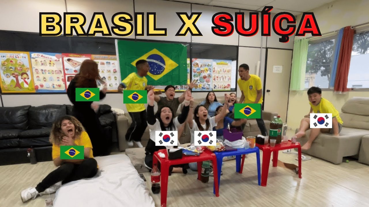 Coreanos brasileiros reagindo ao BRASIL X SUÍÇA | COPA DO MUNDO 2022