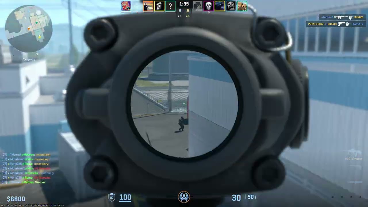 How I Win the Round After My CT Teammate Pushes and Dies in NUKE(3K) 💀➡️🏆