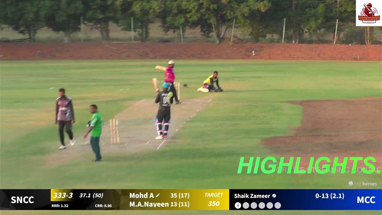 ONE DAY MATCH  (HIGHLIGHTS)  B/W || MOHAMMED C.C VS SHAHI NAWAB CRICKET CLUB ||