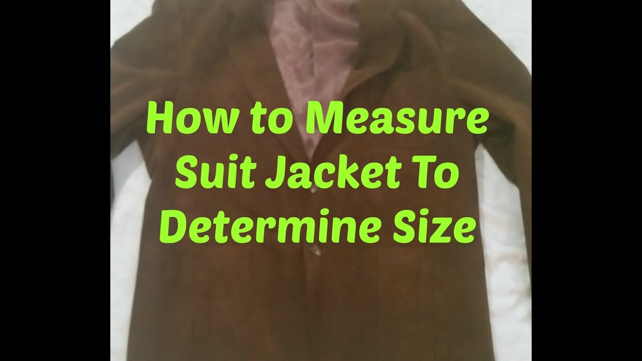 Measuring and Finding Suit Size When Listing on ebay for #resell