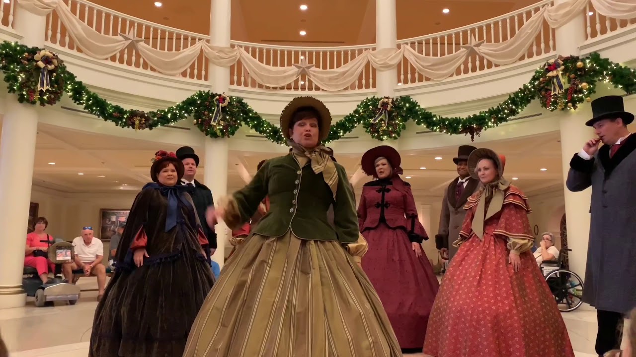 Voices of Liberty as Dickens Carolers - Epcot International Festival of the Holidays 2018