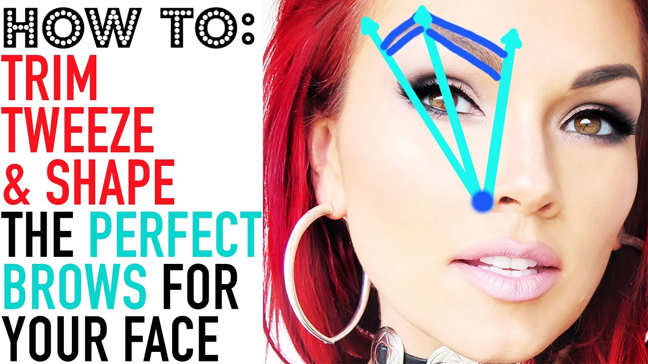 HOW TO GET PERFECT BROWS: How to Tweeze, Trim & Shape Your Eyebrows: 2 Methods