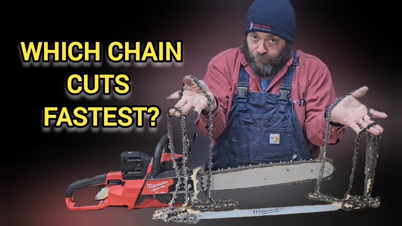 What's the fastest chain in hardwood? Dual battery M18 chainsaw & chains tested 2827-22