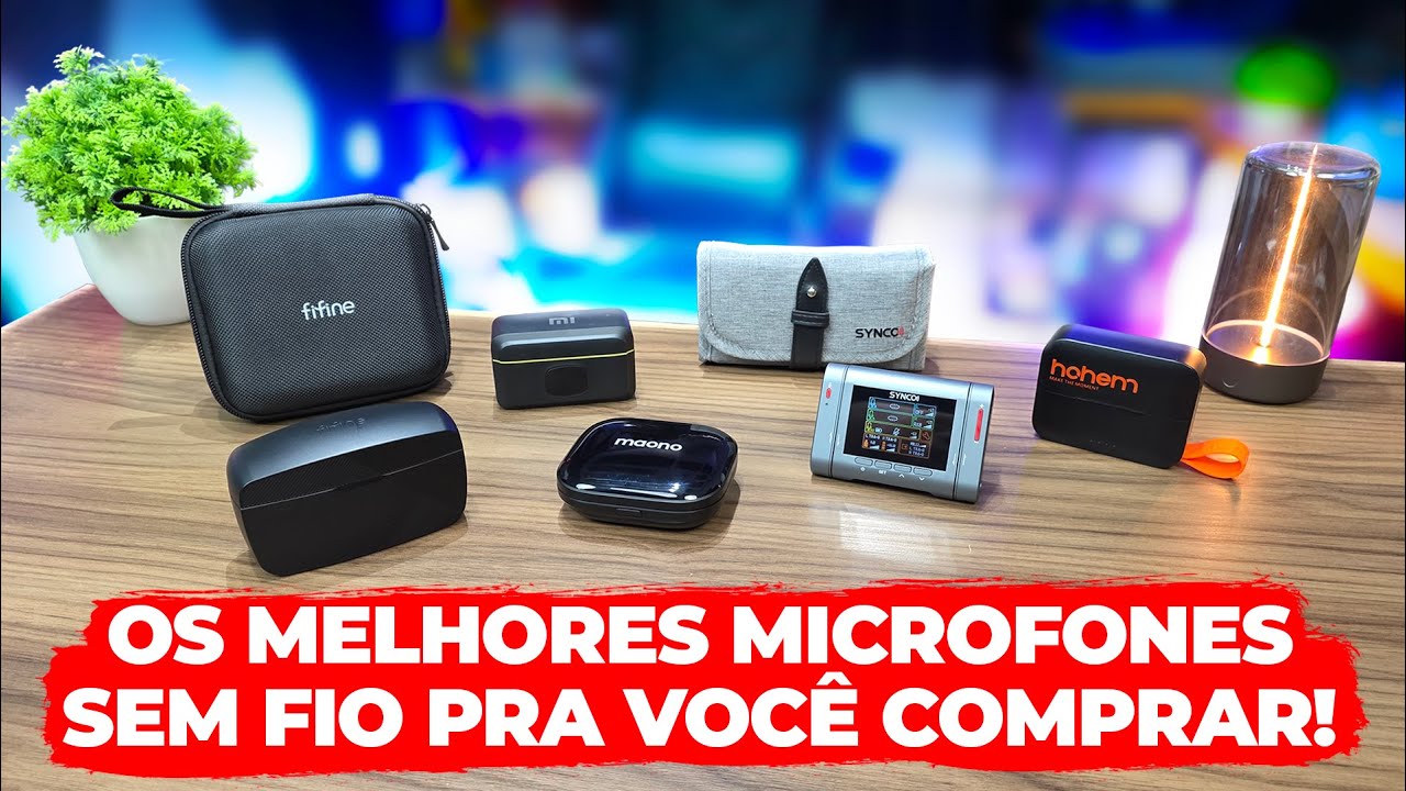 OS 13 MELHORES MICROFONES SEM FIOS PRA COMPRAR HOJE! COMPARATIVO SUPER COMPLETO!
