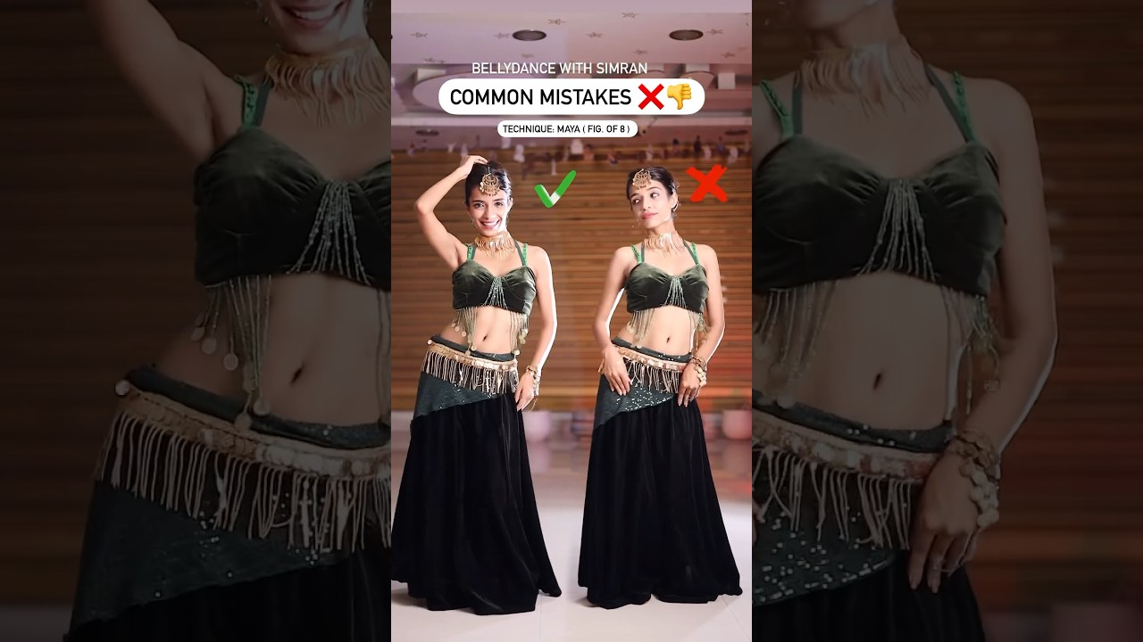 Follow for more &hearts;️🔥🔥Common mistakes in belly dance #simran #dancer #tutorial