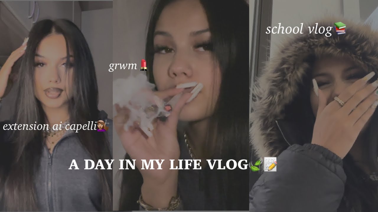 DAY IN MY LIFE VLOG (grwm for school + school vlog, extension capelli)