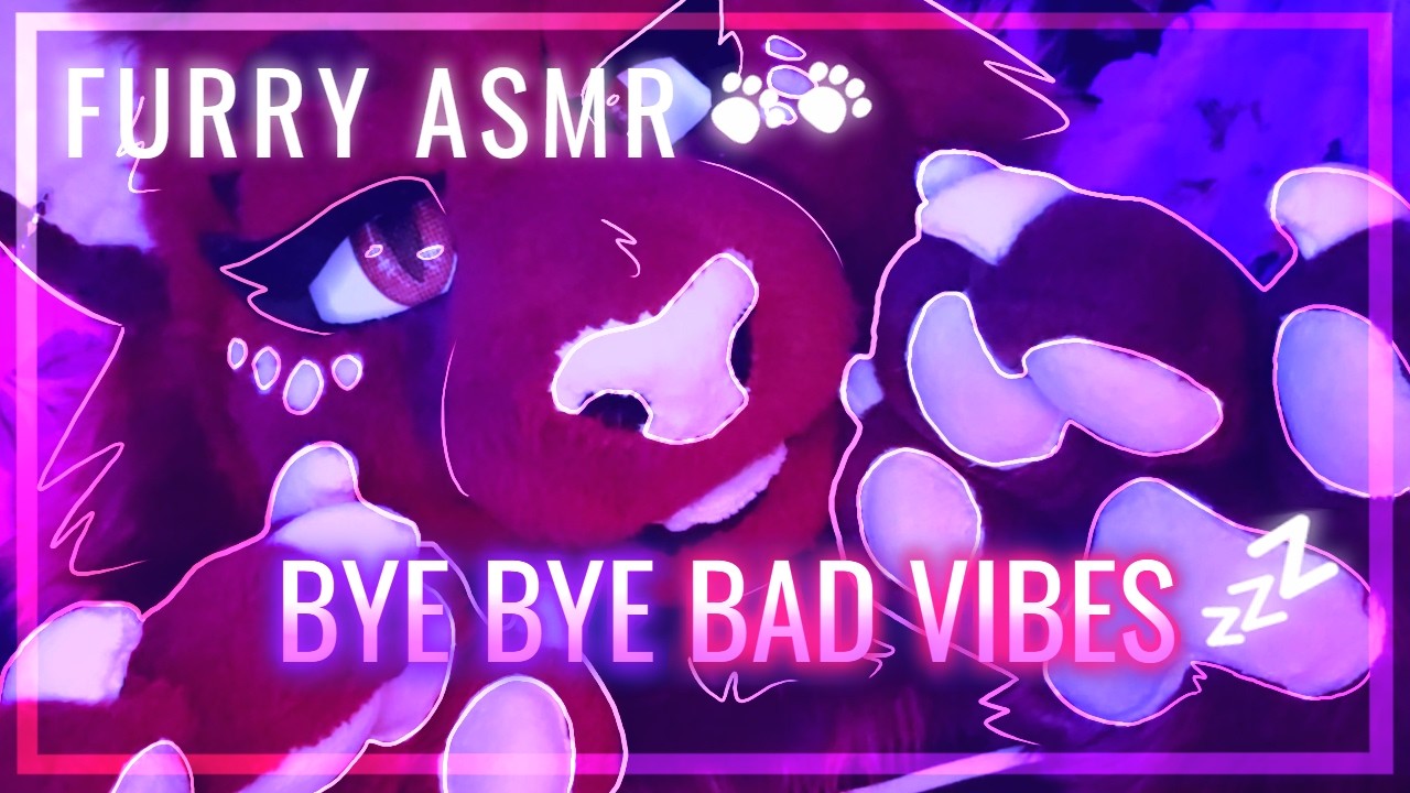 [FURRY ASMR] Negative Energy REMOVAL 💢 plucking, pulling, noming away BAD VIBES  ♡ (ꈍ◡ꈍ)
