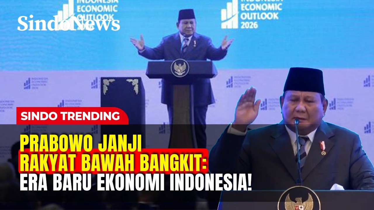 Prabowo Janji Rakyat Bawah Bangkit: Era Baru Ekonomi Indonesia! | Sindo Trending | 13/02