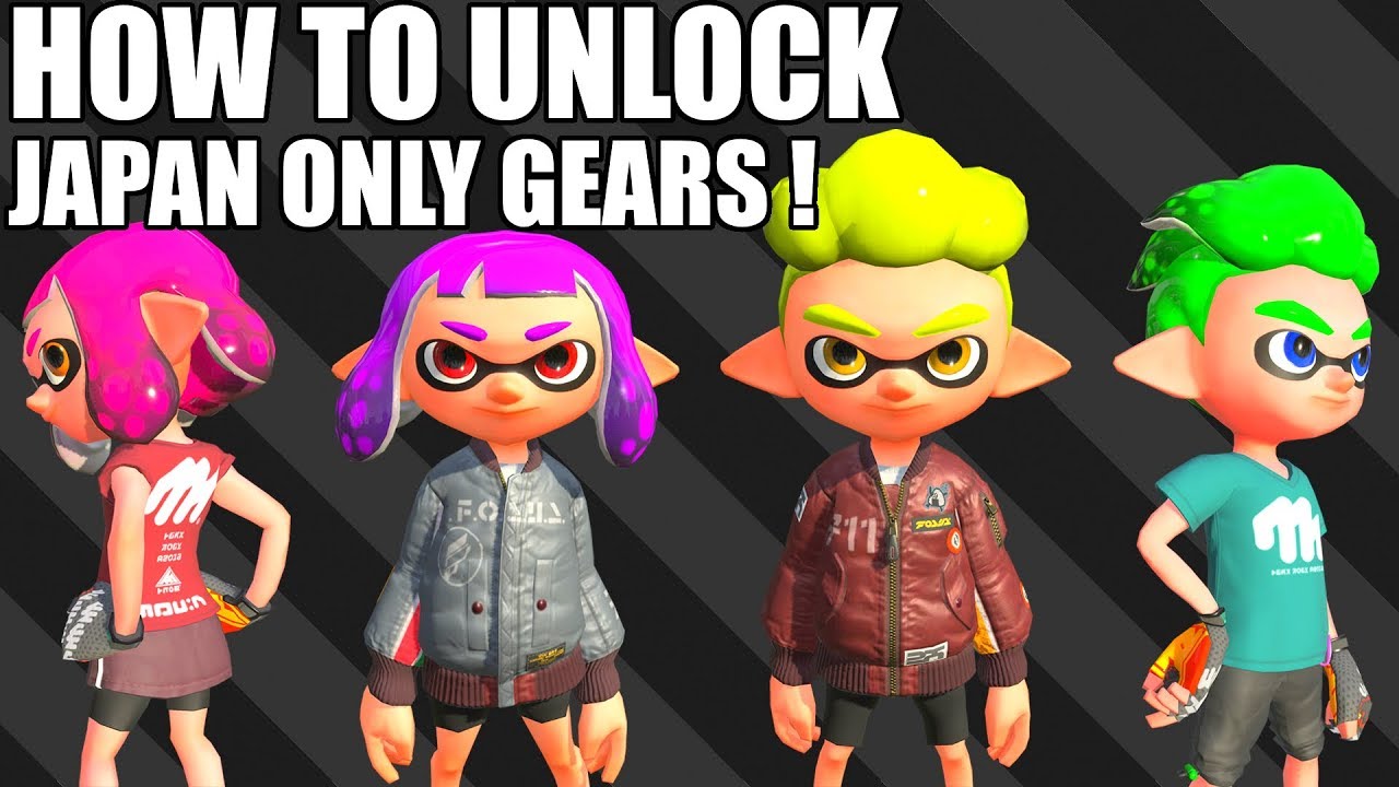 HOW TO Unlock EXCLUSIVE JAPAN Splatoon 2 Gear Set