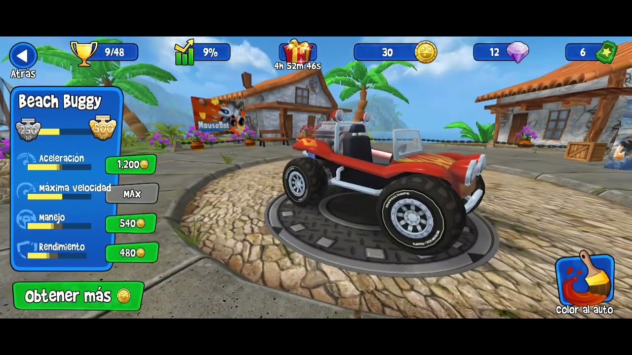 Buenas noticias he desbloqueado el disco Jimmy en beach Buggy racing