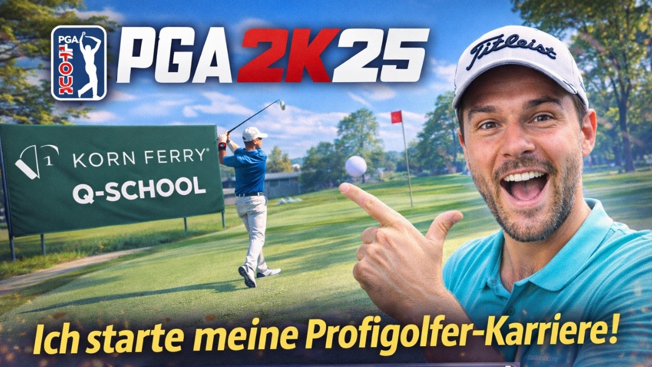 PGA Tour 2K25 – Folge 1: Ich starte meine Profigolfer-Karriere! (Korn Ferry Q-School)🏌️‍♀️
