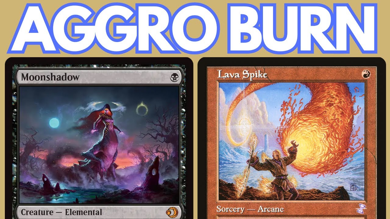 BURNING DOWN THE HOUSE! Legacy Black Red Moonshadow Burn ft. Lava Spike. MTG League