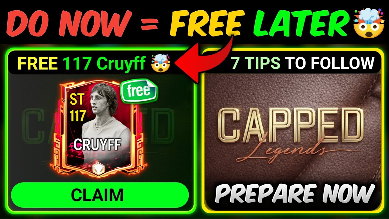 FREE Cruyff 117 OVR x Capped Legends Event Preparation in FC Mobile | Mr. Believer