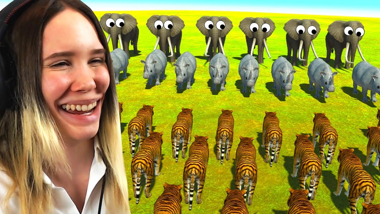 TIIKERI JA NORSU TAPPELIVAT, KUMPI VOITTI? (Animal Revolution Simulator)