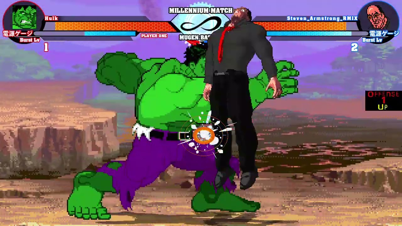 hulk vs senator armstrong mugen battle