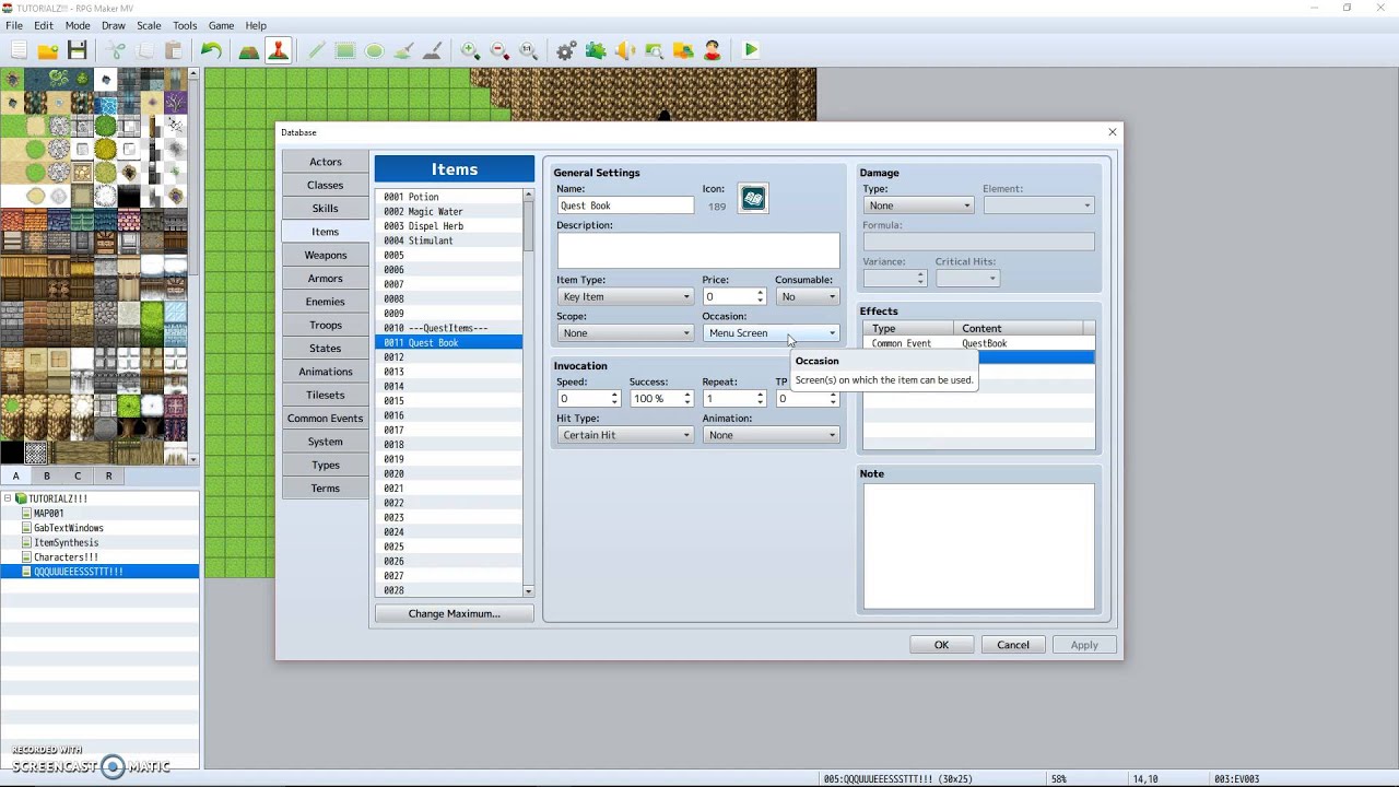 Rpg Maker MV: How to make a quest book!