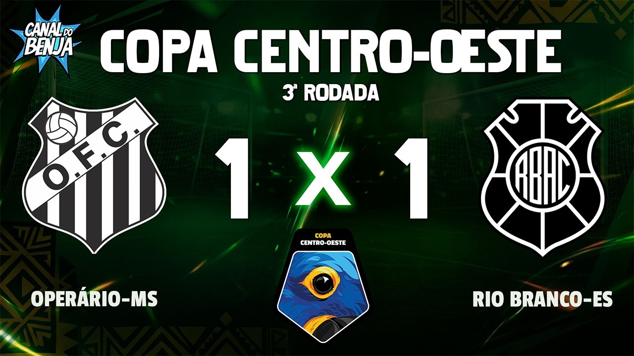 🔴 OPER&Aacute;RIO X RIO BRANCO | AO VIVO COM IMAGENS | COPA CENTRO-OESTE 2026